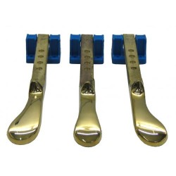 Pédales en laiton pour piano droit (gauche + centre + droite) 210 mm