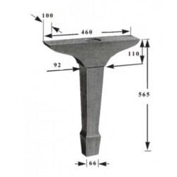 Pieds pour piano à queue (grand)