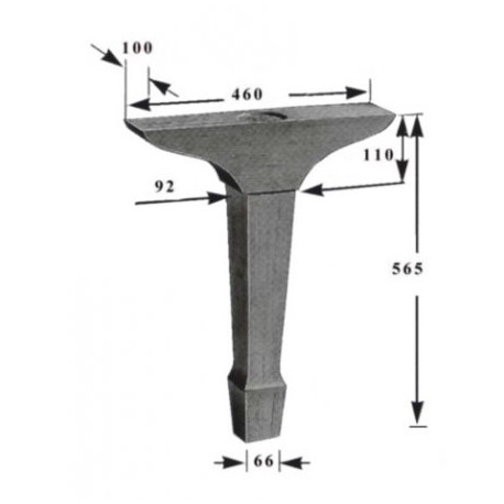 Pieds pour piano à queue (grand)