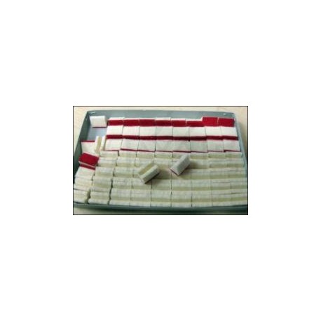 Jeu d'étouffoirs pour basses pour piano droit avec sous-feutre, prêts à coller (différentes couleurs de sous-feutre au choix)