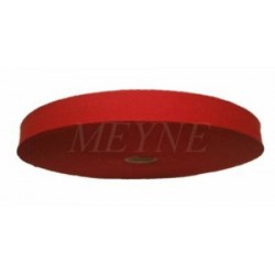 Bande en coton pour tresser rouge 20 mm