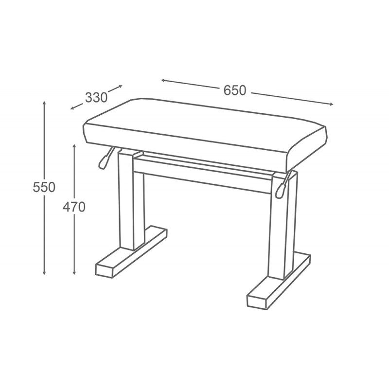 Banquettes hydrauliques pour piano et banquettes à manivelle