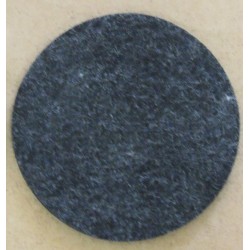 Feutre autoadhésif noir Ø 70 mm