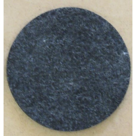 Feutre autoadhésif noir Ø 70 mm