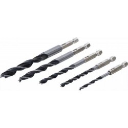 set de 5 forets à bois