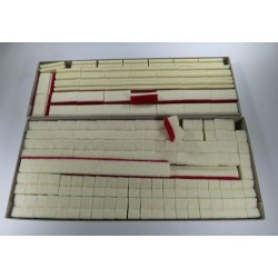 Jeu d'étouffoirs pour piano à queue basses et aigus sous-feutre rouge