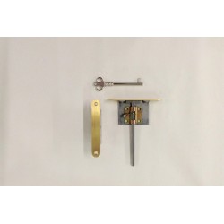 Serrure ronde complète pour piano à queue