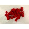 Mouches en feutre rouge pour chevilles