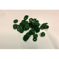 Mouches en feutre vert pour chevilles
