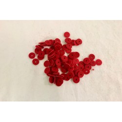 Mouches de balancier en casimir rouge