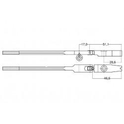 Manche Q. 10mm rouleaux hêtre