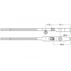 Manche Q. 9mm rouleaux érable