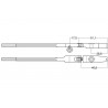 Manche Q. 10mm rouleaux réduit hêtre