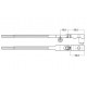 Manche Q S&S type New York 10mm rouleaux réduit hêtre