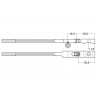 Manche Q S&S type New York 9mm rouleaux réduit hêtre