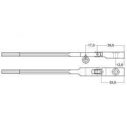 Manche Q type Förster nouveau 10mm rouleaux hêtre