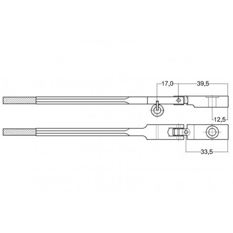 Manche Q type Förster nouveau 10mm rouleaux hêtre