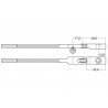 Manche Q type Förster nouveau 10mm rouleaux hêtre