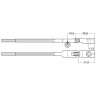 Manche Q type Förster ancien 10mm rouleaux hêtre