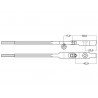 Manche Q Baldwin ancien 10mm rouleaux réduit hêtre