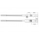 Manche Q Mason & Hamlin 10mm rouleaux hêtre
