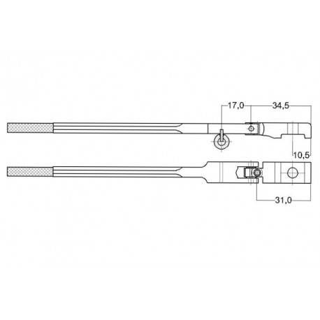 Manche Q Mason & Hamlin 10mm rouleaux hêtre