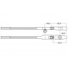 Manche Q Knabe/Chickering 10mm rouleaux hêtre