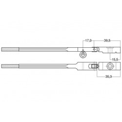 Manche Q Steingraeber 10mm rouleaux hêtre