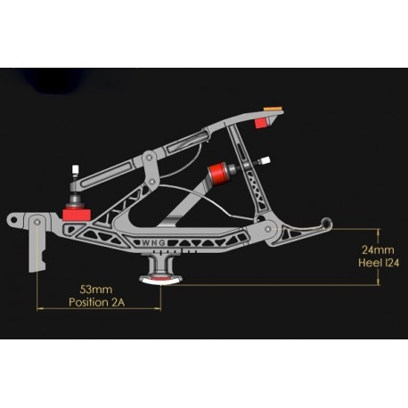 Chevalet pour piano à queue Knabe T1, talon non collé