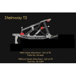 Chevalet pour piano à queue Steinway, talon non collé