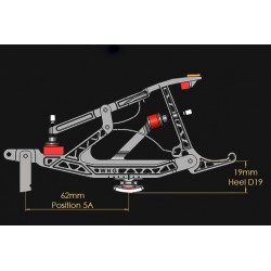 Chevalet pour piano à queue Kawai T1, talon collé