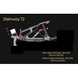 Chevalet pour piano à queue Steinway, talon non collé