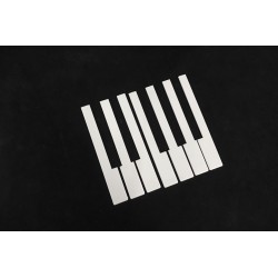 Revêtement de clavier blanc sans fronton