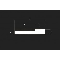 Revêtement de clavier blanc cassé sans fronton
