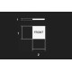 Fronton clavier blanc