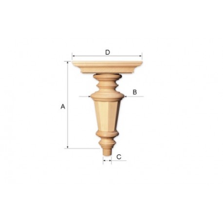 Pied rond Bechstein + bloc
