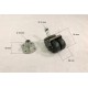 Roulette double en métal/plastique pour piano droit