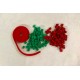 Feutre de coussin rouge