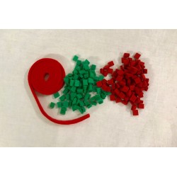 Feutre de coussin rouge