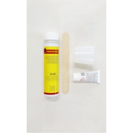 Kit de réparation polyester  - godets - spatules - durcisseur