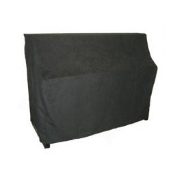 Housse de protection pour piano droit en imitation alcantara noir (plusieurs dimensions au choix)