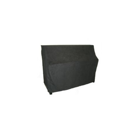 Housse de protection pour piano droit en imitation alcantara noir (plusieurs dimensions au choix)