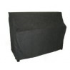 Housse de protection pour piano droit en imitation alcantara noir (plusieurs dimensions au choix)