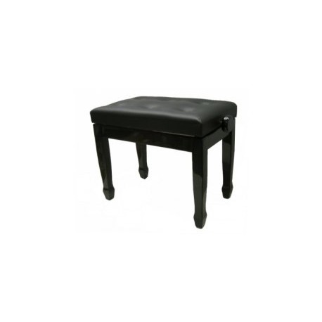 Banquette noire satiné avec dessus en skaï noir