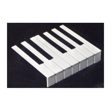 Revêtement de clavier en plaque d'octave avec fontrons